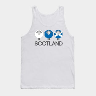 Trio of Scottish Patterned Sheep Tank Top